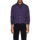Hartford Men's Cotton Oxford Cloth Shirt-purple