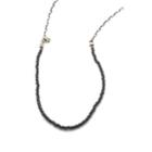 Title Of Work Men's Beaded Sterling Silver Chain Necklace - Silver