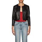 The Row Women's Stanta Crop Leather Jacket-black