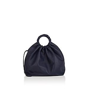 The Row Women's Double-circle Extra-large Leather Bag-navy