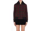 Saint Laurent Women's Plaid Wool-blend & Shearling Jacket