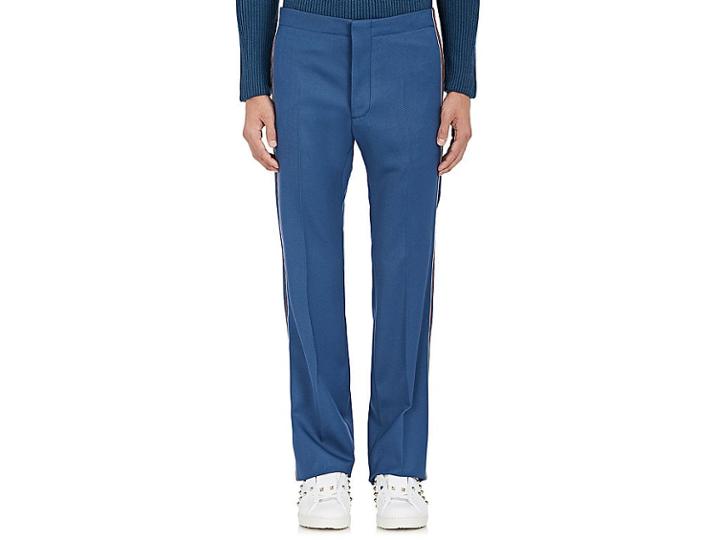 Valentino Men's Wool Flat-front Trousers