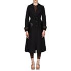 Fendi Women's Faille Trench Coat - Black