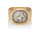 Eli Halili Women's Ancient Denarius Warrior Coin Ring-gold