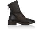 Marsll Women's Back-zip Leather Ankle Boots