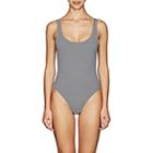 Skin Women's Lana Reversible One-piece Swimsuit-wht.&blk.