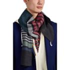 Paul Smith Men's Sock Striped Wool-blend Voile Scarf