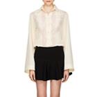 Chlo Women's Lace-inset Silk Blouse-ivory