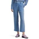 Sies Marjan Women's Willa Silk-cotton Corduroy Crop Trousers - Lt. Blue