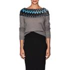 Alberta Ferretti Women's Sequined Mohair-blend Sweater-gray