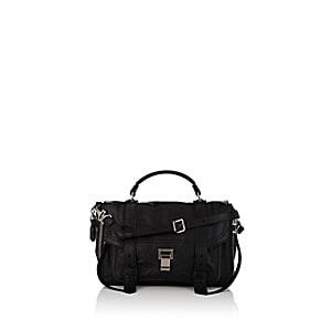 Proenza Schouler Women's Ps1+ Medium Leather Shoulder Bag - Black