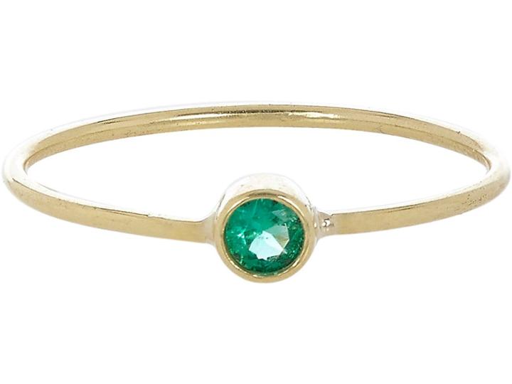 Jennifer Meyer Women's Emerald Bezel Ring