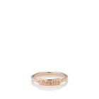 My Story Women's The Twiggy Signet Ring - Rose Gold