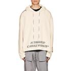 A-cold-wall* Men's Logo Cotton Terry Hoodie-white