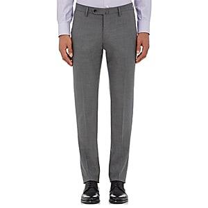 Incotex Men's S-body Slim-fit Wool Trousers-gray