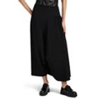 Yohji Yamamoto Women's Wool Gabardine Skirt-pants - Black
