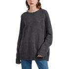 The Row Women's Sibel Wool-cashmere Crewneck Sweater - Grey