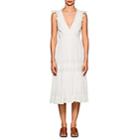 Ulla Johnson Women's Marjorie Cotton Eyelet Midi-dress - White