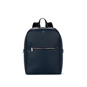 Serapian Men's Evolution Leather Backpack - Blue