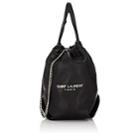 Saint Laurent Women's Teddy Sac Leather Bucket Bag-black