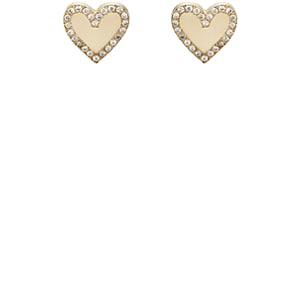 Bianca Pratt Women's Heart Stud Earrings-gold
