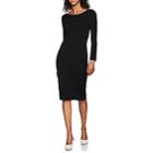 The Row Women's Darta Compact-knit Crepe Fitted Dress - Black