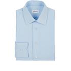 Brioni Men's Poplin Dress Shirt-blue