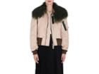 Sacai Women's Fur-collar Tech-fabric Bomber Jacket