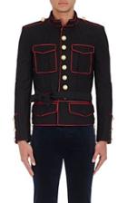Balmain Men's Sargent Pepper Piped Cotton Twill Jacket