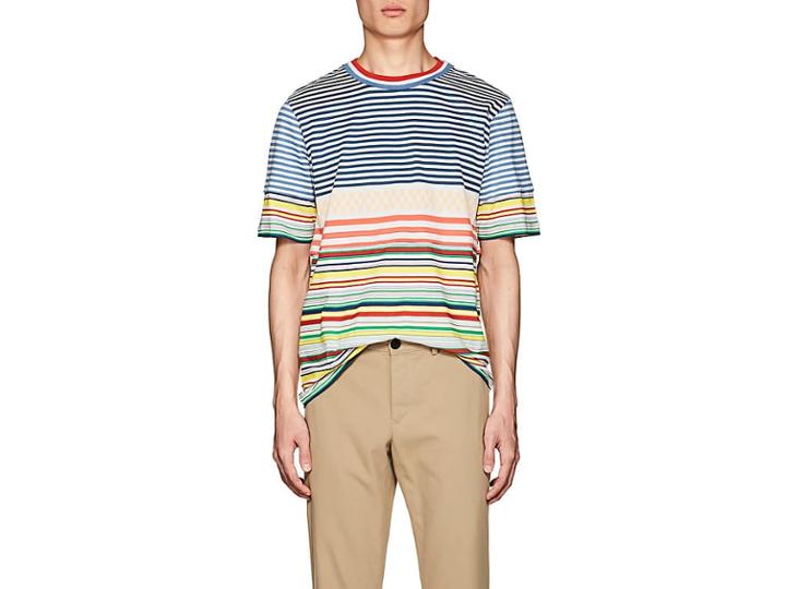 Loewe Men's Striped Cotton T-shirt