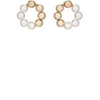 Beck Jewels Women's Large Og Pearl Hoop Earrings - Gold