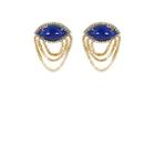 Sorellina Women's Axl Marquise Fringe Earrings - Blue