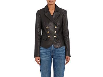 L'agence Women's Sorel Leather Blazer
