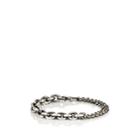 Title Of Work Men's Mixed-cable-chain Double-wrap Bracelet - Silver