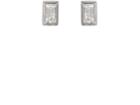 Ileana Makri Women's Baguette White Diamond Stud Earrings