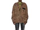 R13 Women's Abu Distressed Leopard-print Cotton Jacket