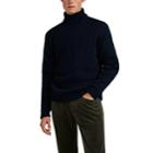 Massimo Alba Men's Alpaca-blend Turtleneck Sweater - Navy