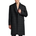Calvin Klein 205w39nyc Men's Checked Wool Oversized Overcoat - Gray