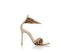 Gianvito Rossi Women's Leopard-print Calf Hair Ankle-strap Sandals
