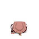 Chlo Women's Marcie Small Leather Crossbody Saddle Bag - Pink