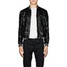 Saint Laurent Men's Embellished Wool Teddy Jacket - Black