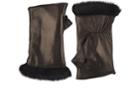 Barneys New York Women's Fur-lined Leather Fingerless Gloves