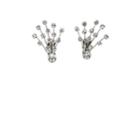 Stazia Loren Women's 1960s Diamant Earrings - Silver