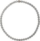 Munnu Diamond & Aquamarine Necklace-colorless
