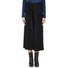 Proenza Schouler Women's Crepe Ruffle Midi-skirt - Black