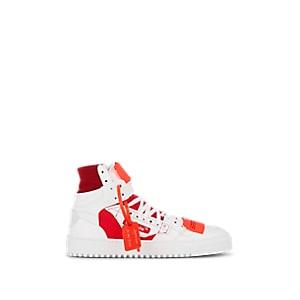 Off-white C/o Virgil Abloh Off - White C/o Virgil Abloh Men's Off-court Leather & Canvas Sneakers - White