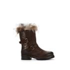 Sartore Women's Fur-lined Leather Boots - Brown