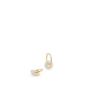 Nina Kastens Women's Big Glazed Hoop Earrings - Gold