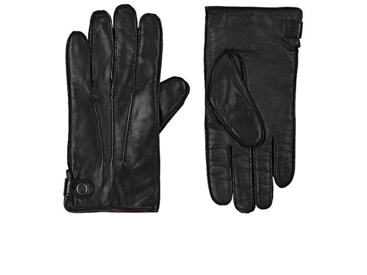 Barneys New York Men's Cashmere-lined Leather Gloves