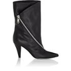 Givenchy Women's Asymmetric-zip Leather Ankle Boots-black